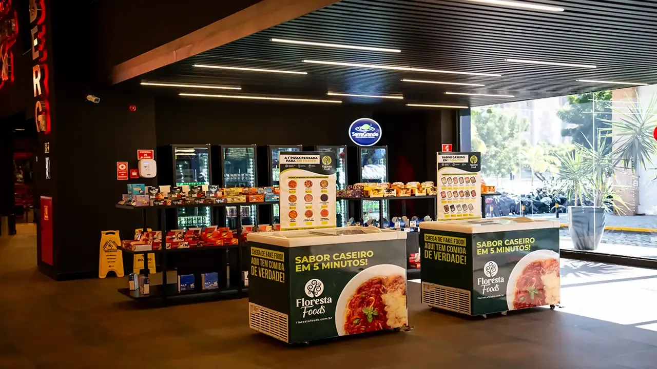 Área de alimentação da Ironberg Fortaleza