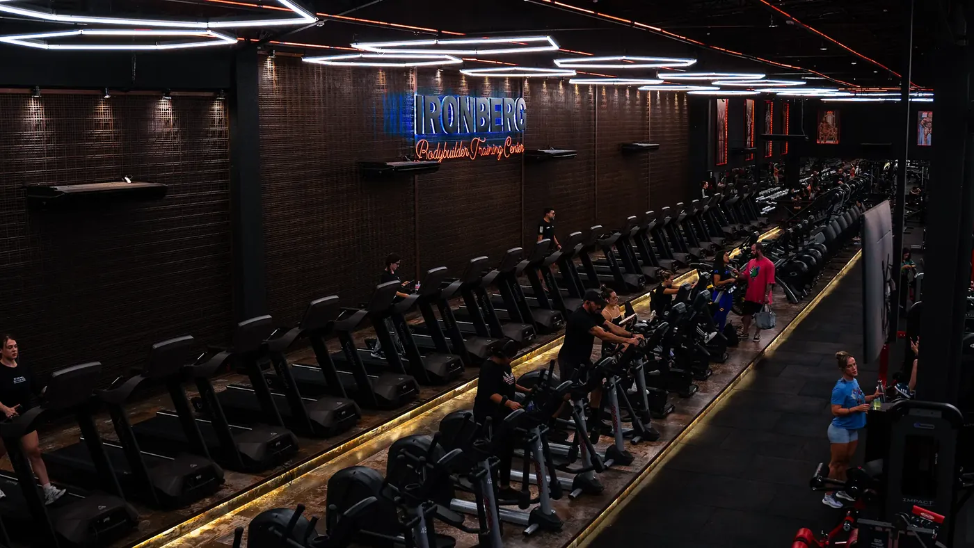 Área de cardio da Ironberg São Caetano