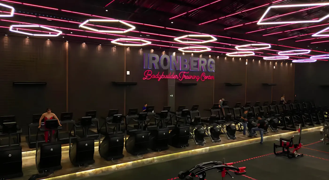 Área de cardio da Ironberg São Paulo