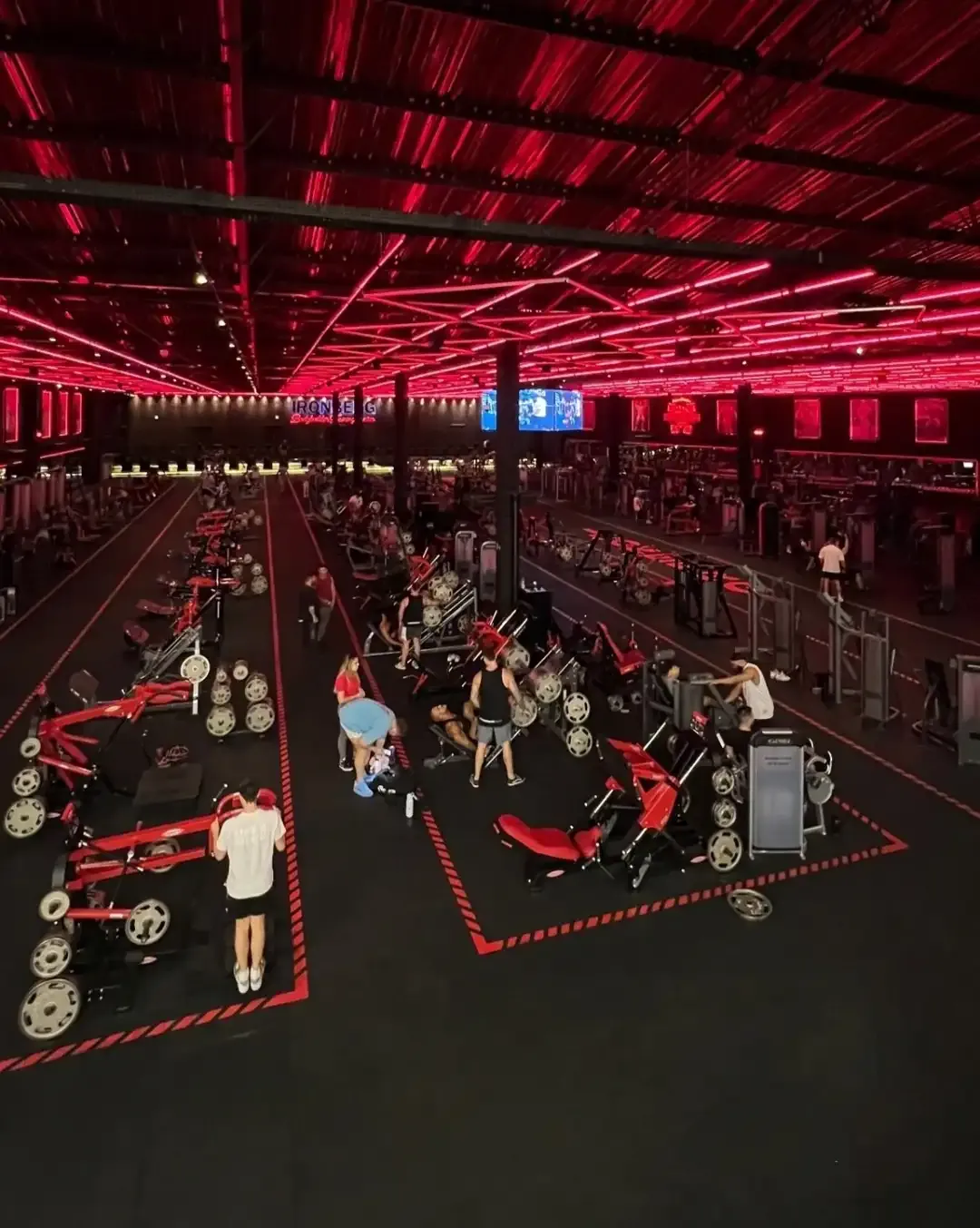 Salão de musculação da Ironberg São Paulo